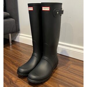 Hunter Original Rain Boots - Tall Matte Black - Women’s Size 10 - NWOB